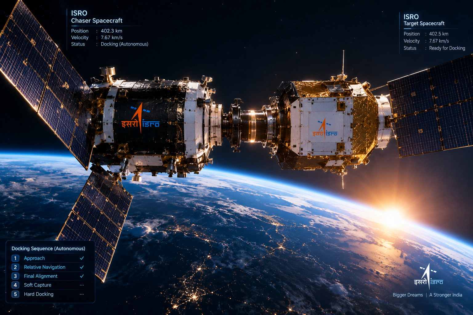 ISRO's SPADEX Breakthrough: How Space Docking Unlocks India's Space Station & Moon Return