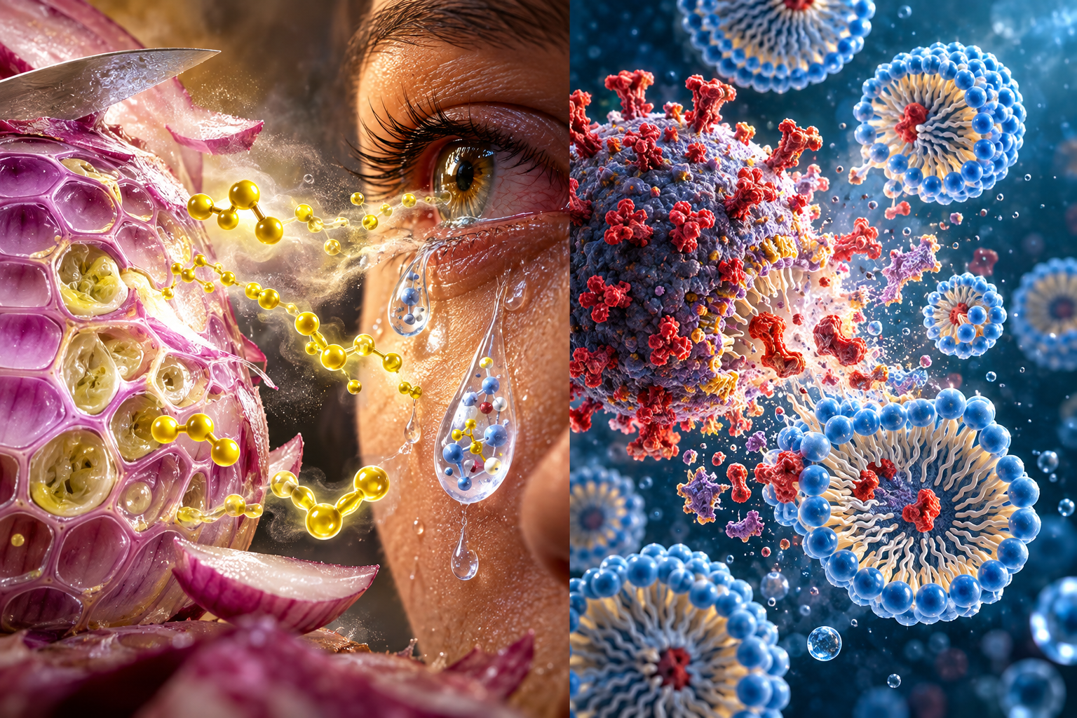 Why Do Onions Make Us Cry (and Why Does Soap Destroy Viruses)? The Everyday Chemistry Around You
